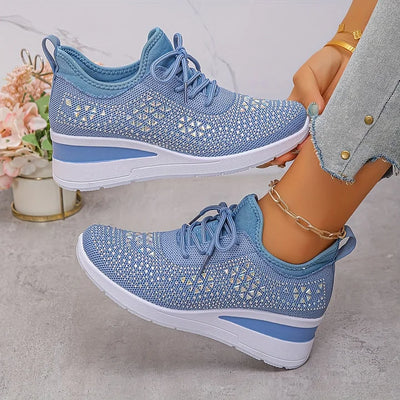 GISEL |  Orthopædiske sneakers med glitrende rhinsten