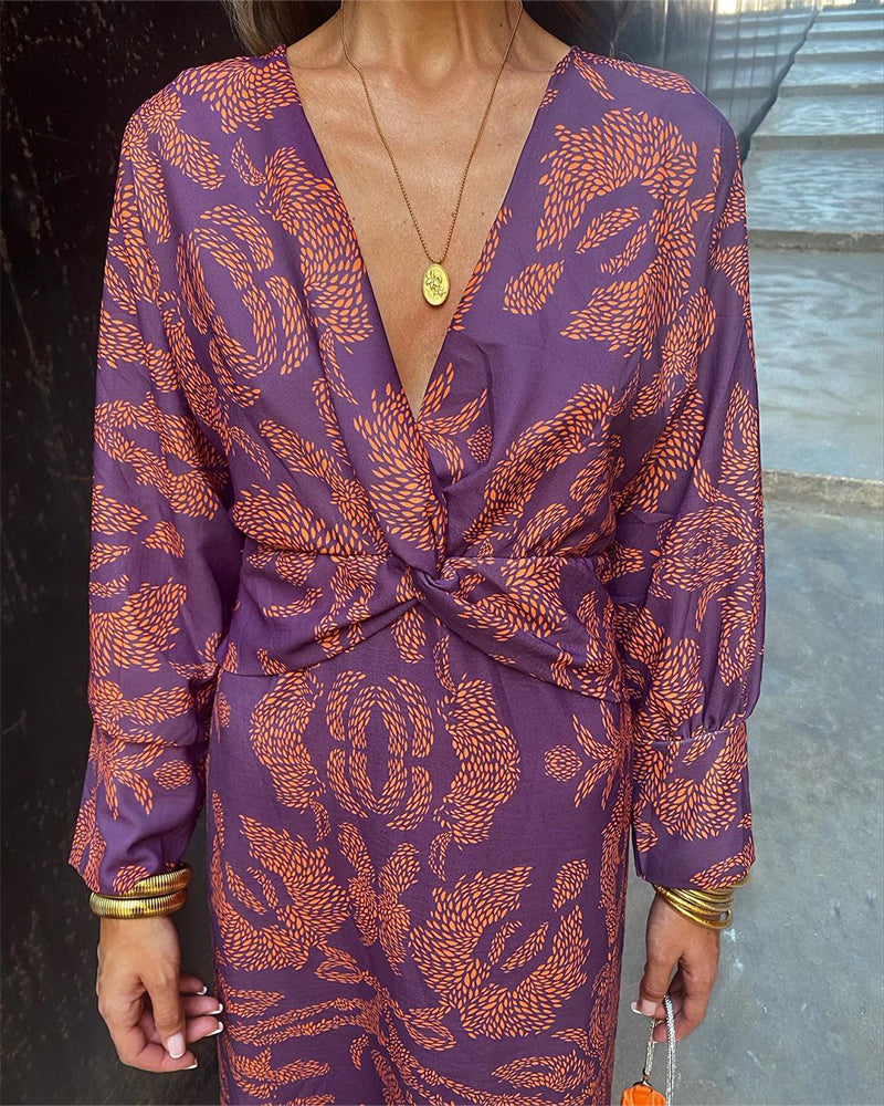 Leya | Abito Elegante Stampato