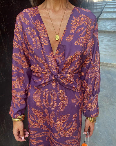 Leya | Abito Elegante Stampato