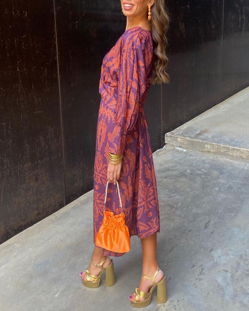 Leya | Abito Elegante Stampato