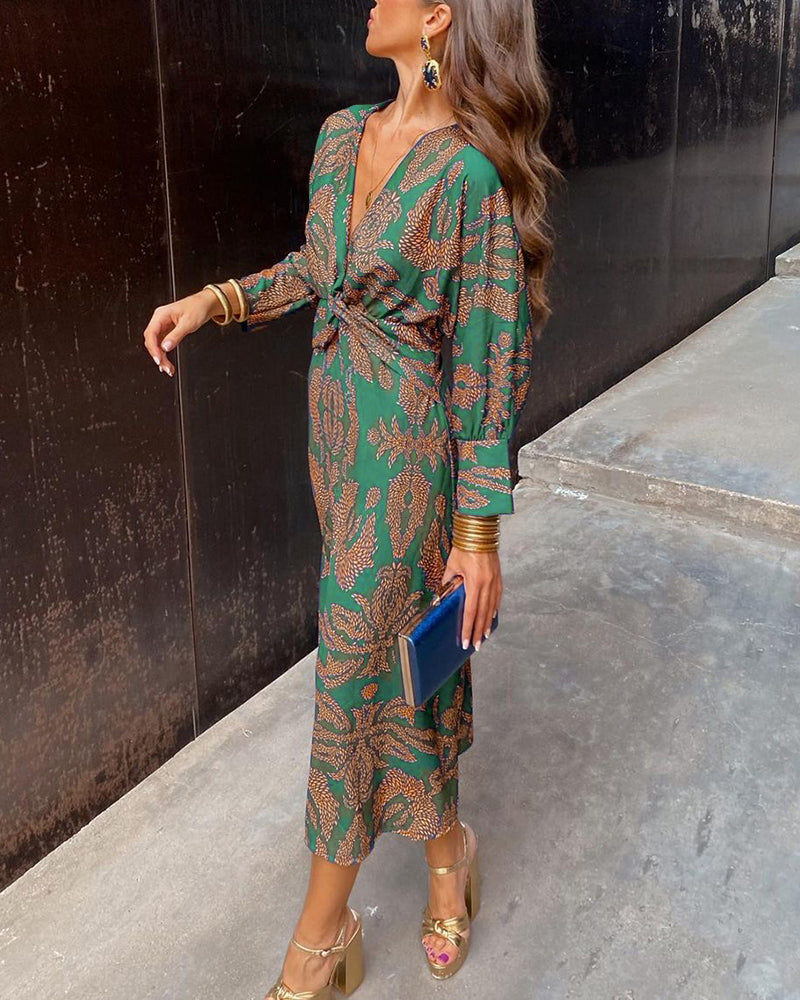 Leya | Abito Elegante Stampato