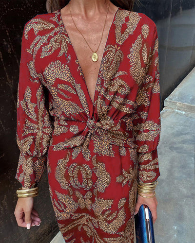 Leya | Abito Elegante Stampato