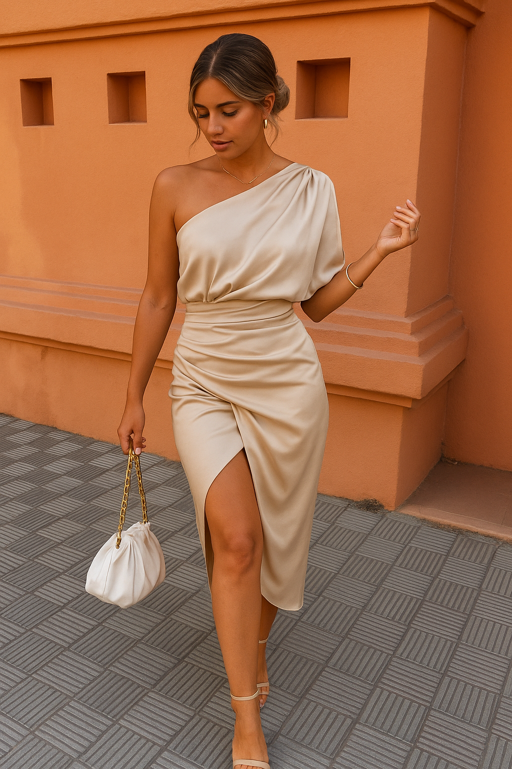 Dhalia | Abito Elegante Asimmetrico