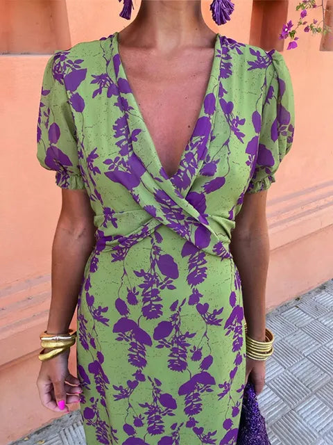 Melys | Abito Elegante Stampato