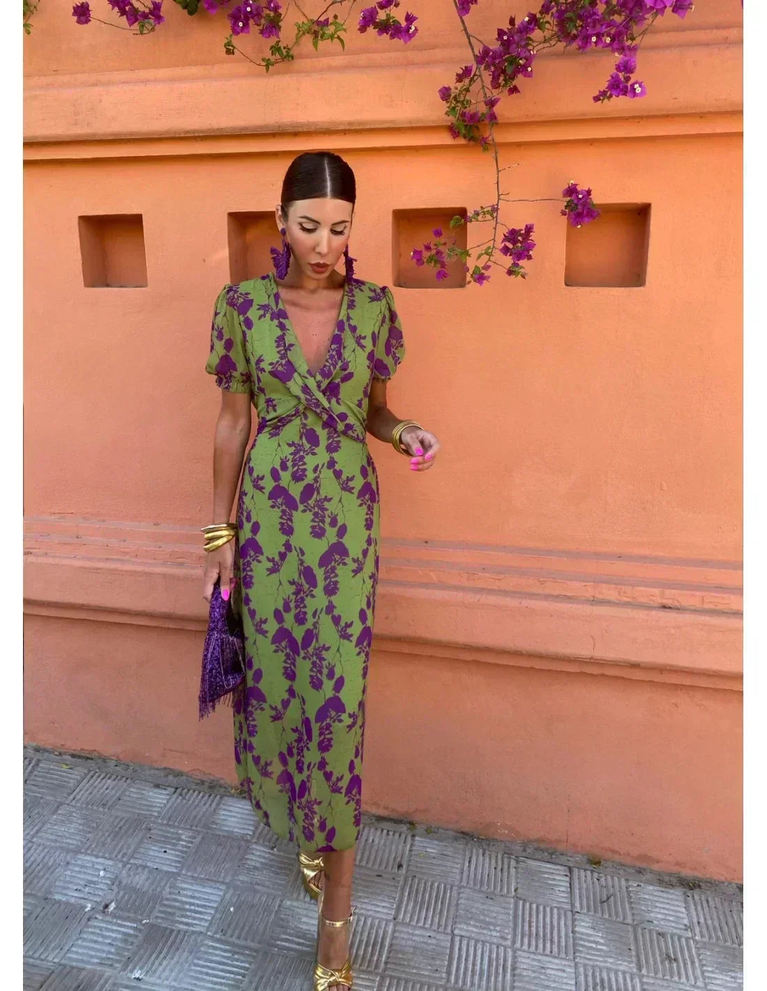 Melys | Abito Elegante Stampato