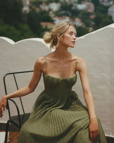 Claudetta | Abito Midi Senza Maniche con Bustier