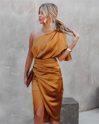 Dhalia | Abito Elegante Asimmetrico