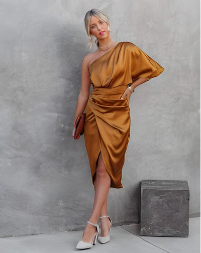 Dhalia | Abito Elegante Asimmetrico