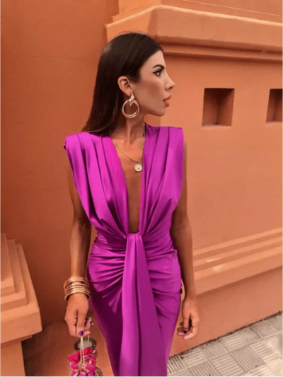 Cordelia | Abito Elegante Drappeggiato