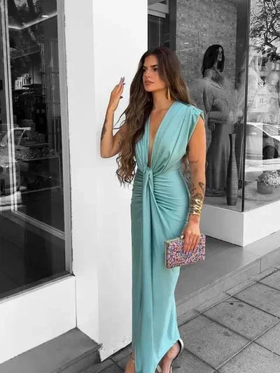 Cordelia | Abito Elegante Drappeggiato